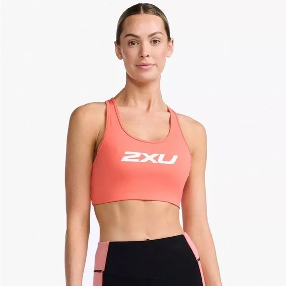 NWT [2xu] Motion Racerback Cut Out Sports Bra Crop Top HYC/WHT Women’s Sz Medium - Picture 7 of 10